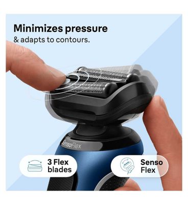Braun Series 6 Electric Shaver with Precision Trimmer - Blue 60-B1200s