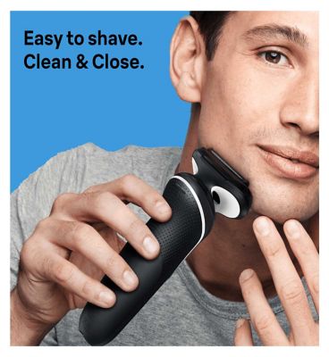 Braun Series 5 Electric Shaver with Charging Stand and Precision Trimmer - Black/White 50-W4200cs