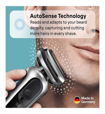 Braun Series 7 Electric Shaver with Charging Stand and Precision Trimmer - Silver 70-S4200cs