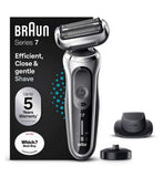 Braun Series 7 Electric Shaver with Charging Stand and Precision Trimmer - Silver 70-S4200cs