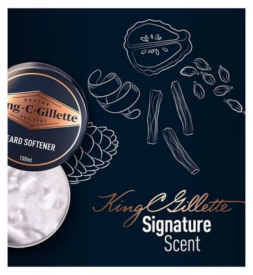 King C. Gillette Men's Beard Softener, Lightweight & Deep Beard Conditioning 100ml