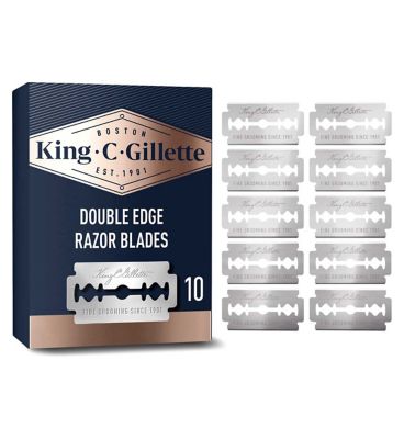 King C. Gillette Men’s Double Edge Safety Razor Blades, 10 Refills