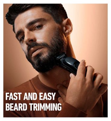 King C. Gillette Cordless Beard Trimmer Hair Clipper Kit with 3 Interchangeable Combs
