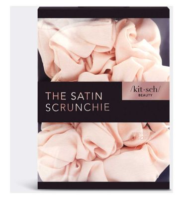 Kitsch&nbsp;Satin Sleep Scrunchies 5s - Blush