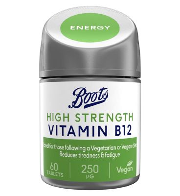 Boots High Strength Vitamin B12, 60 Tablets