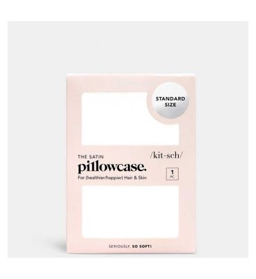 Kitsch Boxed Satin Pillowcase Ivory Standard Size