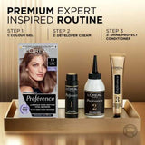 L’Oréal Paris Preference Permanent Hair Dye, Luminous Colour, Ultra Ash Blonde 7.11