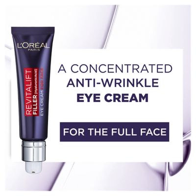 L'Oreal Paris Revitalift Filler Hyaluronic Acid Eye Cream For Face 30ml