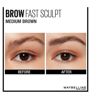 Maybelline Express Brow Fast Sculpt Eyebrow Gel, Shapes & Colours Eyebrows, All Day Hold Brow Mascara