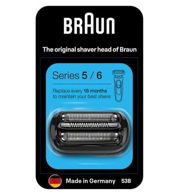 Braun Series 5 Electric Shaver Head Replacement - Black 53B