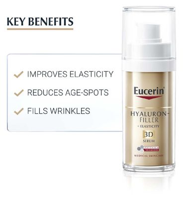 Eucerin Hyaluron Filler + Elasticity Anti-Ageing 3D Face Serum with Hyaluronic Acid 30ml