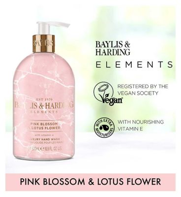 Baylis & Harding Elements Luxury Pink Blossom & Lotus Flower Hand Wash 500ml