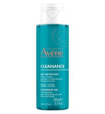 Avène Cleanance Cleansing Gel Cleanser for Oily, Blemish-Prone Skin 100ml