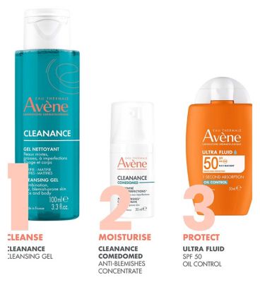 Avène Cleanance Cleansing Gel Cleanser for Oily, Blemish-Prone Skin 100ml