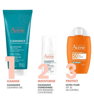 Avène Cleanance Cleansing Gel Cleanser for Oily, Blemish-Prone Skin 200ml