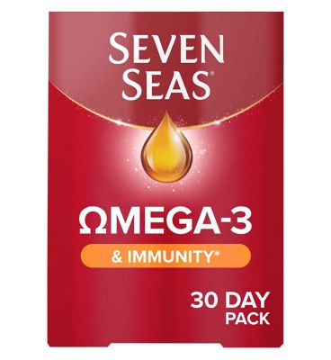 Seven Seas Omega-3 & Immunity with Vitamin C & Vitamin D 30 Day Duo Pack