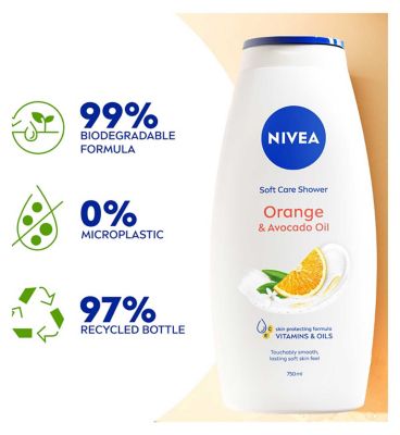 NIVEA Orange & Avocado Oil Shower Cream 750ml
