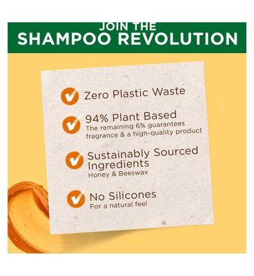 Garnier Ultimate Blends Honey Treasures Strengthening Shampoo Bar for Damaged Hair 60g