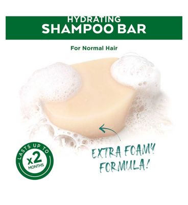 Garnier Ultimate Blends Coconut Hydrating Shampoo Bar with Aloe Vera for Normal Hair, 60g