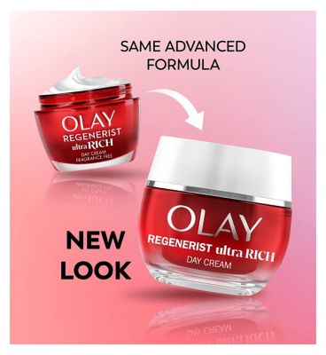 Olay Regenerist Day Face Cream Ultra Rich Moisturiser with Niacinamide, Peptides & Shea Butter 50ml