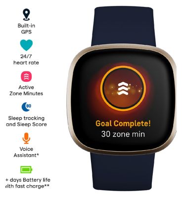 Fitbit Versa 3 Midnight
