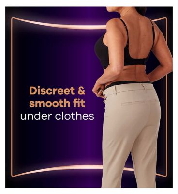 Always Discreet Boutique Underwear Incontinence Pants Plus Medium Black - 54 Pants (6 pack bundle)