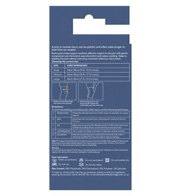 Boots Sports Knee Support with Reflective Safety Strip - Small