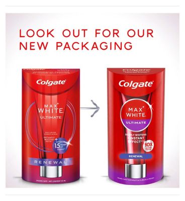 Colgate Max White Ultimate Renewal Whitening Toothpaste 75ml