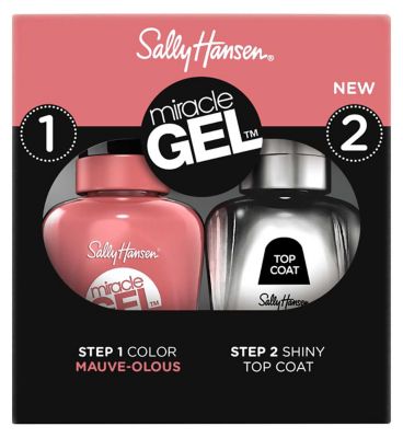 Sally Hansen Miracle Gel Nail Polish & Topcoat Duo - Mauve-olous