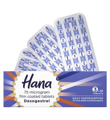 Hana 75 Microgram Film Coated Tablets 3 x 28