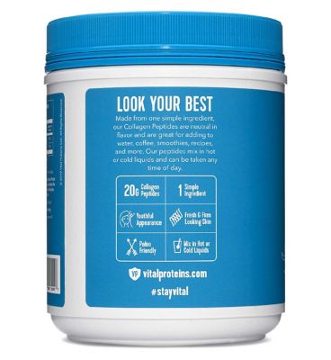 Vital Proteins Collagen Peptides Powder Unflavoured 567g