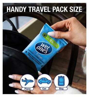 Wet Ones Be Fresh Biodegradable Antibacterial Hand Wipes, 12 Pack