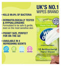 Wet Ones Be Zingy Biodegradable Antibacterial Hand Wipes, 12 Pack
