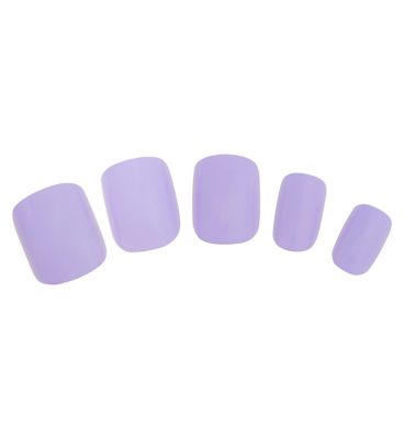 Boots Pre Glued Nails - Lavendar Haze - Lilac