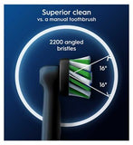 Oral-B CrossAction Toothbrush Head Black Edition with CleanMaximiser Technology, 8 Pack