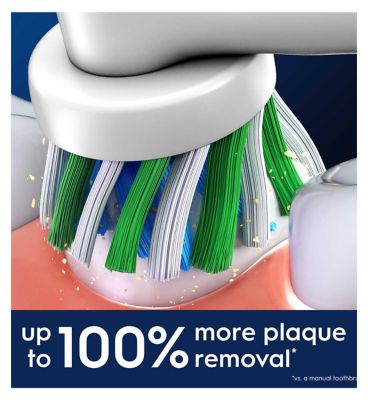 Oral-B CrossAction Toothbrush Head with CleanMaximiser Technology, 8 Pack