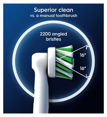 Oral-B CrossAction Toothbrush Head with CleanMaximiser Technology, 8 Pack