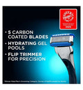 Wilkinson Sword Hydro 5 Razor For Men with Hydrating Gel & Precision Trimmer, Men's Razor for Routine Shaving