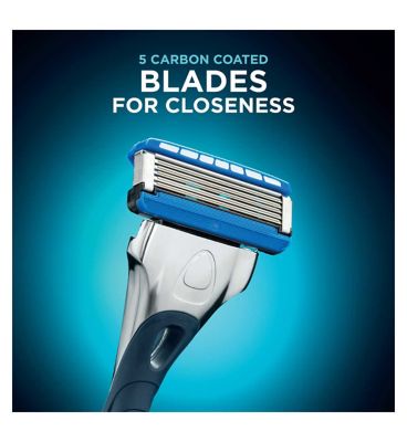Wilkinson Sword Hydro 5 Men’s Razor Blade Refills x 4, with Hydrating Gel & Precision Trimmer