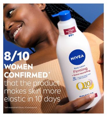 NIVEA Q10 Power 60+ Firming and Extra Nourishing Body Lotion with Argan Oil 400ml