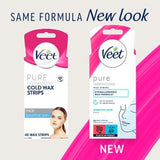 Veet Pure Inspirations Wax Strips For Face Sensitive Skin - 40s