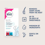 Veet Pure Cold Wax Strips Legs & Body For Sensitive Skin - 20s