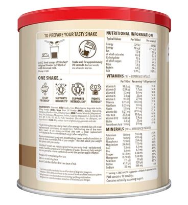 SlimFast Vanilla Flavour Shake - 365g