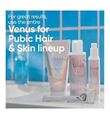 Gillette Venus Pubic Razor Blades, Women’s Pubic Hair & Skin Razor Blades X4