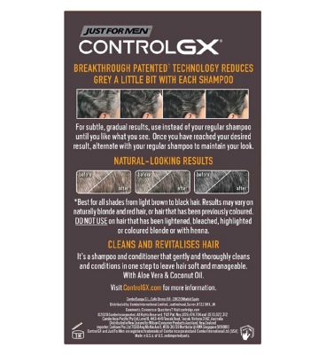 Just For Men Control GX Grey Reduce Shampoo & Conditioner 118ml