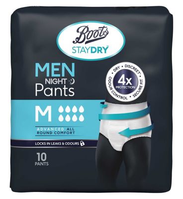 Boots Staydry Men's Night Pants Medium - 10 Pants