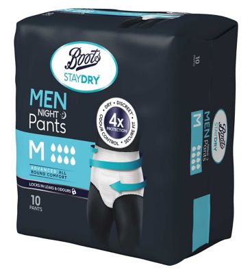Boots Staydry Men's Night Pants Medium - 10 Pants