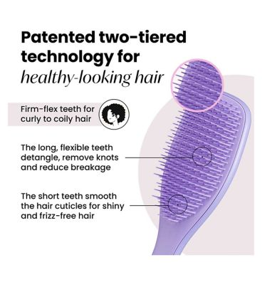 Tangle Teezer Naturally Curly Detangling Hairbrush, Purple Passion