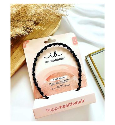 invisibobble HAIRHALO Headband - Black Sparkle