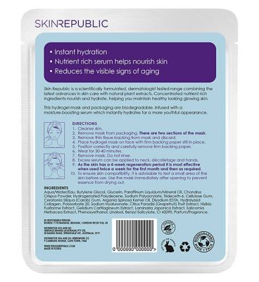 Skin Republic Collagen Hydrogel Face Sheet Mask 25ml